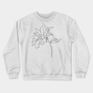 Refined Pen Drawing: Sunflower Apparel Crewneck Sweatshirt